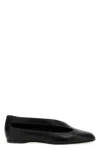Khaite Asymmetric Cut-out Flat Shoes In Lambskin Leather