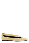 Khaite 10mm Diana Leather Ballerina In Sand