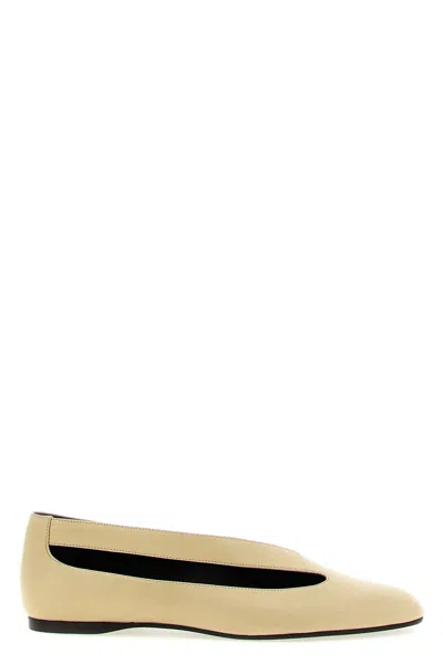 Khaite 'diana' Ballet Flats In Beige