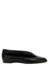 Khaite Asymmetric Cut-out Flat Shoes In Lambskin Leather