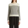 Khaite Diletta Cashmere Sweater In Magnolia / Black
