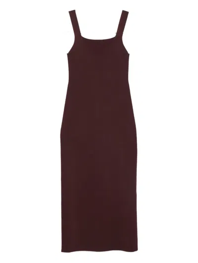 Khaite Dixi Dress In Burgundy