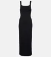 Khaite Dixi Stretch-knit Midi Dress In Black