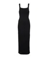 Khaite Dixi Knitted Midi Dress In Black