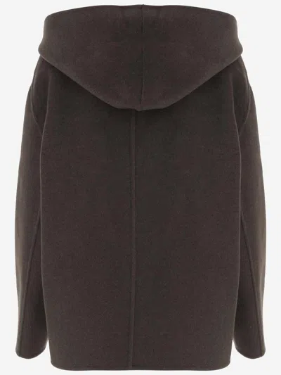 Khaite Dolem Hoodie In Brown