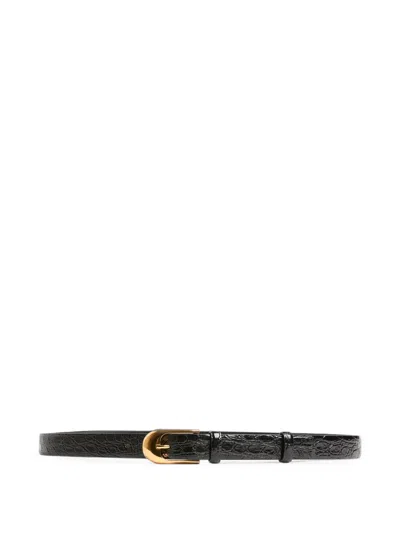 Khaite Dome Belt In Schwarz