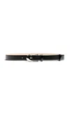 Khaite Dome Leather Belt In Black