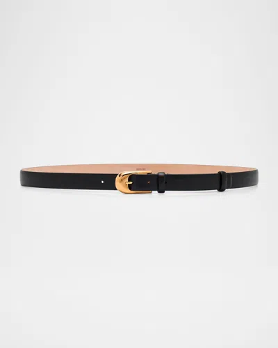 KHAITE DOME LEATHER BELT