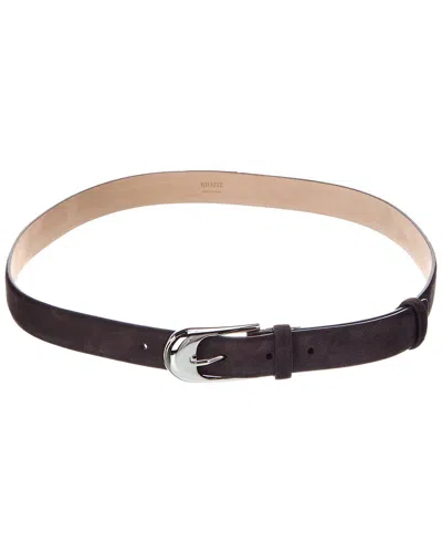 Khaite Dome Suede Belt In Purple