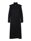 Khaite Donna Oversized Double-breasted Wool Coat In Black