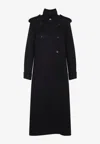 Khaite Donna Oversized Double-breasted Wool Coat In Black