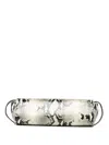 Khaite Donna Snakeskin Embossed Evening Clutch In Animal Print