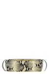 Khaite Donna Snakeskin Embossed Evening Clutch In Animal Print