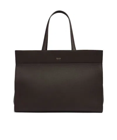 Khaite Double Handle Tote In Black