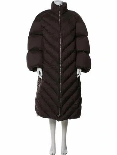 Pre-owned Khaite Down Coat In Brown