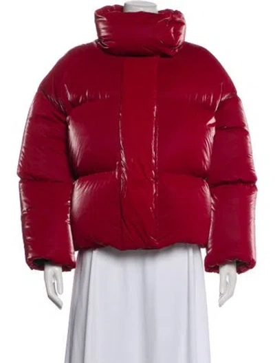 Pre-owned Khaite Down Coat In Red