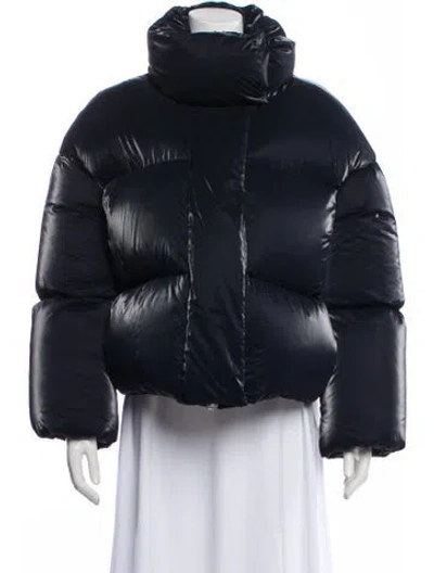 Pre-owned Khaite Down Down Jacket In Black