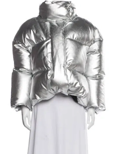 Pre-owned Khaite Down Jacket In Gray