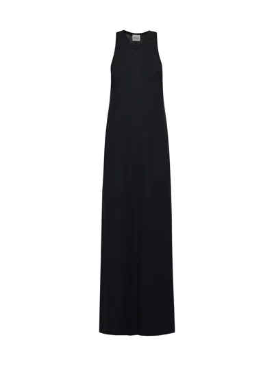 Khaite Evelyn Long Dress In Black