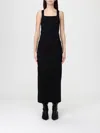 Khaite Dixi Knitted Midi Dress In Black
