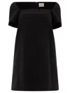 Khaite Benji Black Polyester Blend Dress