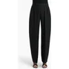 Khaite Dugan Pleated Wool Pants In Black