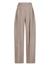 Khaite Pleated Casual Pants In Neutral