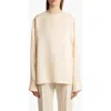 Khaite Durion Open-back Satin Top In White