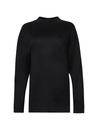 Khaite Dylan Mock-neck Sweater In Black