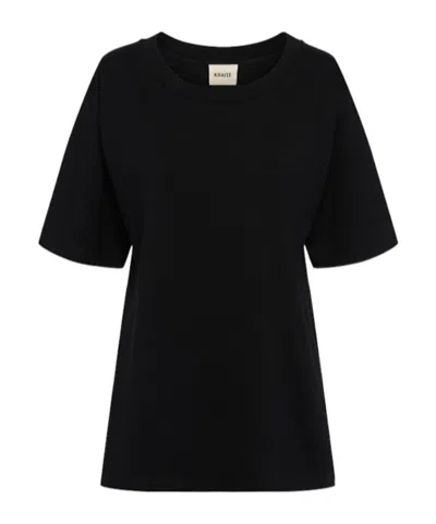 Khaite Edgar Silk Turtleneck Long Dress In Black