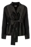 Khaite Belted Jacket In Black