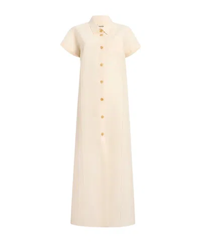 KHAITE KHAITE EFFY SHORT-SLEEVED DRESS