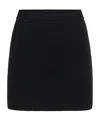 Khaite Women's Knitted Mini Skirt In Black