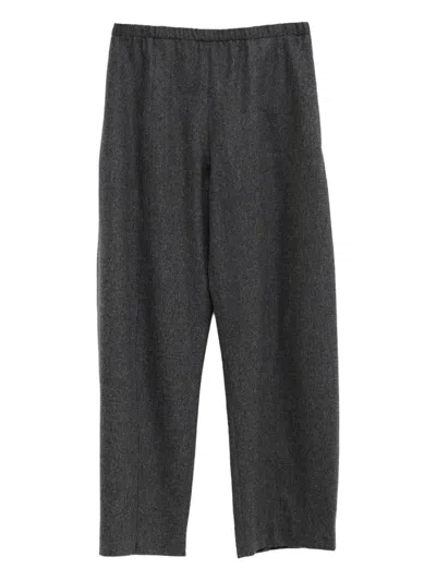 Khaite Elasticated-waistband Trousers In Black