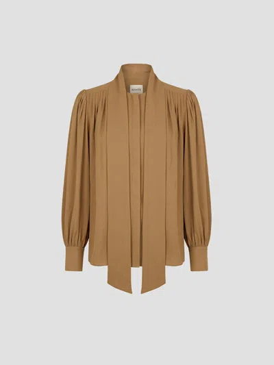 Khaite Elegant Silk Mini Top In White