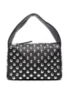 Khaite Elena Small Studded Leather Shoulder Bag In Black