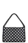 Khaite Elena Small Studded Leather Shoulder Bag In Black