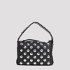 Khaite Elena Small Studded Textured-leather Shoulder Bag In Black