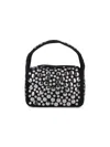 Khaite Small Elena Studded Suede Top Handle Bag In Black