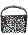 Khaite Elena Small Suede Shoulder Bag In Black