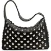 Khaite Elena Stud Detail Shoulder Bag In Black