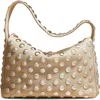 Khaite Elena Stud Detail Shoulder Bag In White