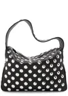 Khaite Elena Small Studded Leather Shoulder Bag In Black