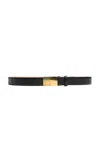 Khaite Elio Leather Belt In Black