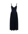 Khaite Elio Midi Dress In Black