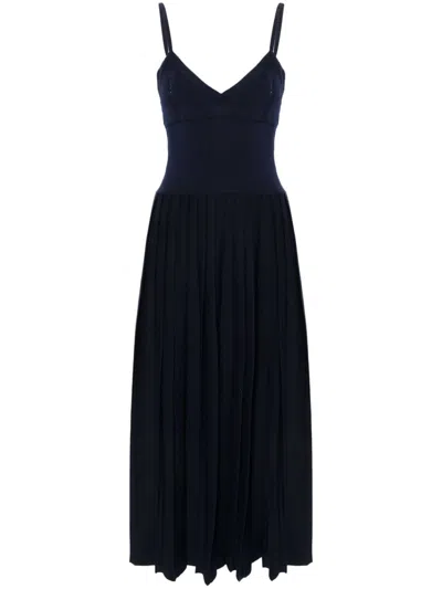 Khaite Elio Midi Dress In Black