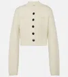 Khaite The Lavan Cashmere Cardigan In Neutrals