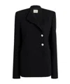 Khaite Button Jacket In Black