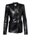 Khaite Elona Leather Jacket In Black