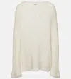 Khaite Elowen Open-knit Cotton-blend Sweater